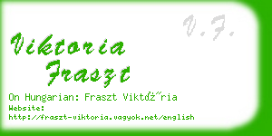 viktoria fraszt business card